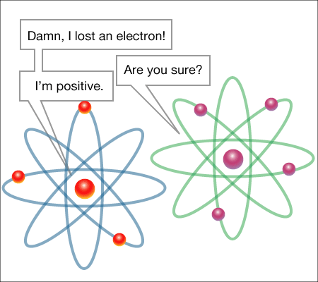 I've lost an electron!