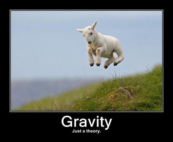 Gravity, it's just a theory