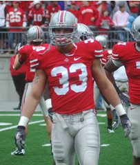Ohio State Linebacker James Laurinaitis at the 2008 Spring Game