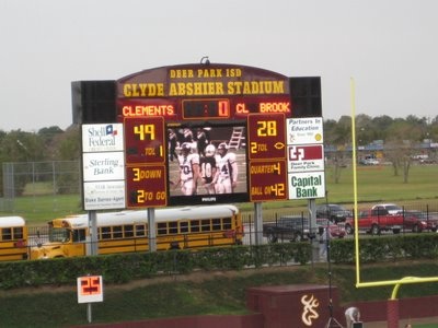 49-28 scoreboard - clinton still loses even though she scored a touchdown in garbage time.