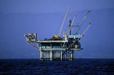 Oil Rig off Santa Barbara coast