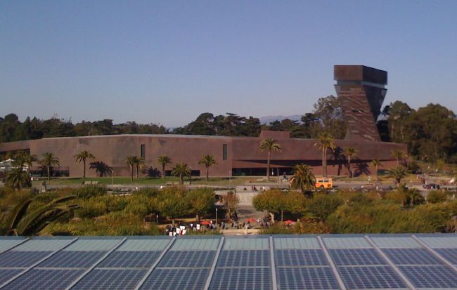 View of the De Young Museum from the structure's roof