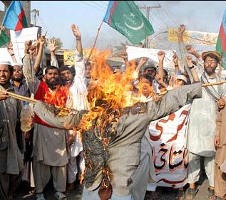 Burning in effigy is the tool of religious fanatics
