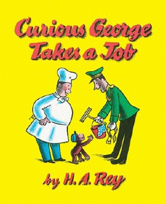 Curious George Bush takes a job - and is out of a job thankfully after 8 years of antics and chaos