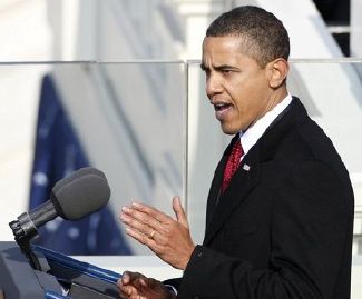 Obama delivers inauguration speech