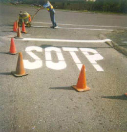 Nothing says permanent like road paint, SOTP!