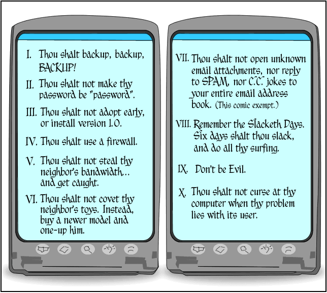 The Tech Commandments