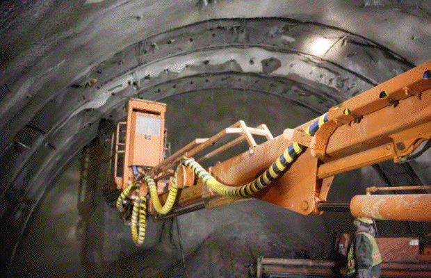 Arches and Concrete in Devil's Slide Tunnel