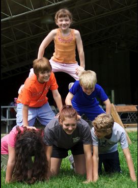 Kids having fun at Camp Quest in Clarksville, Ohio