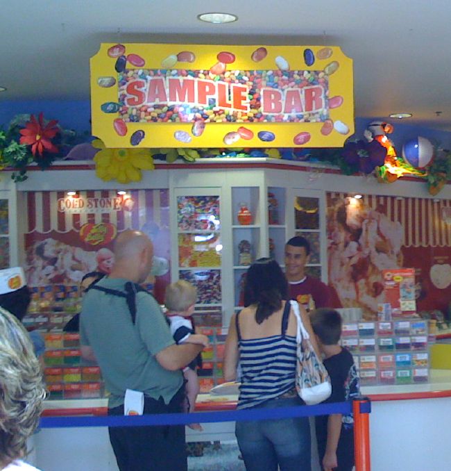 Sample Bar at the Jelly Belly Visitor's Center