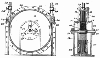 Tesla Turbine Drawing