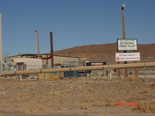 Developed geothermal property at Brady Hot Springs