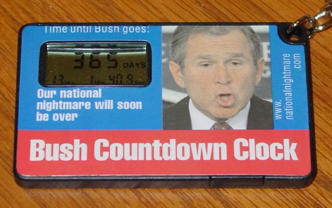 Photo of Bush Countdown Clock