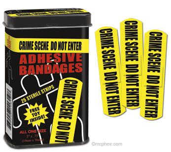 Crime scene bandages