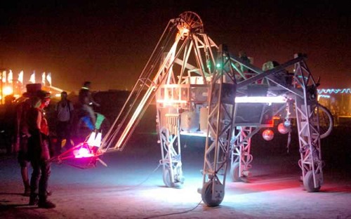 Electric Giraffe at Burning Man