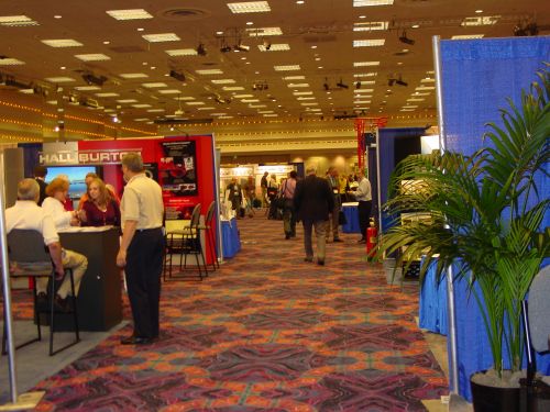 Photo of the tradeshow from the GRC annual meeting