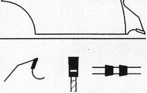 Diagram of saw blade showing tooth wide to create kerf