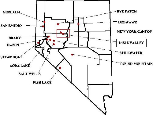 Nevada's known geothermal resource areas (kgra)