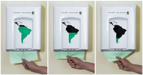 Environmentally conscious paper dispenser