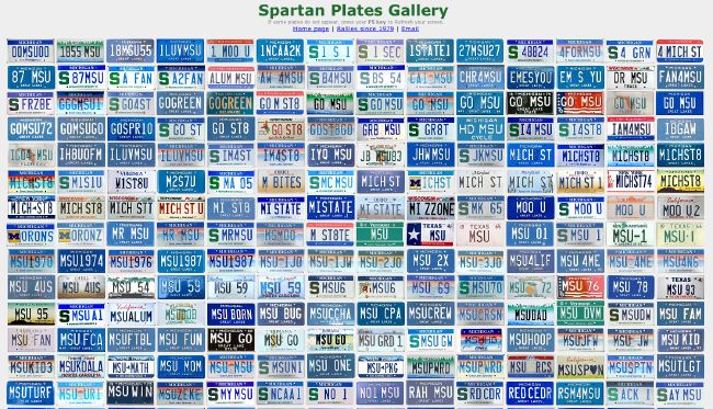 Great Michigan State license plate gallery