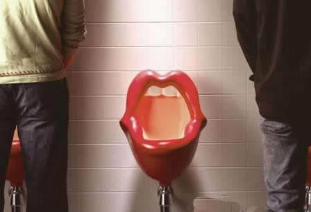 Big Lips Urinal - Inspired by the Rolling Stones?