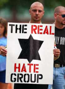 Jews are the real hate group sign