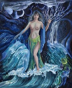 Painting of a water witch