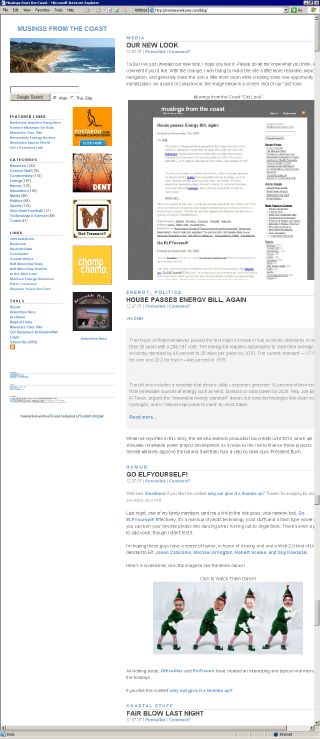 BrowserShot of Windows XP with Internet Explorer 6.0 of MftC